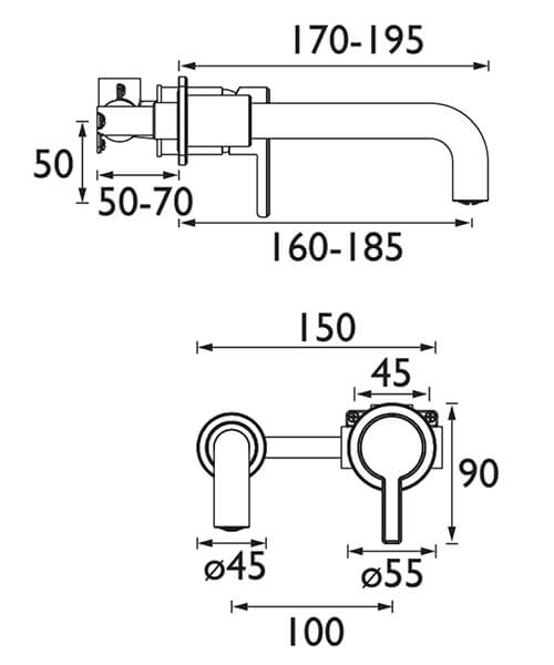 Technical drawing 68495 / AL 2TH WMBAS C