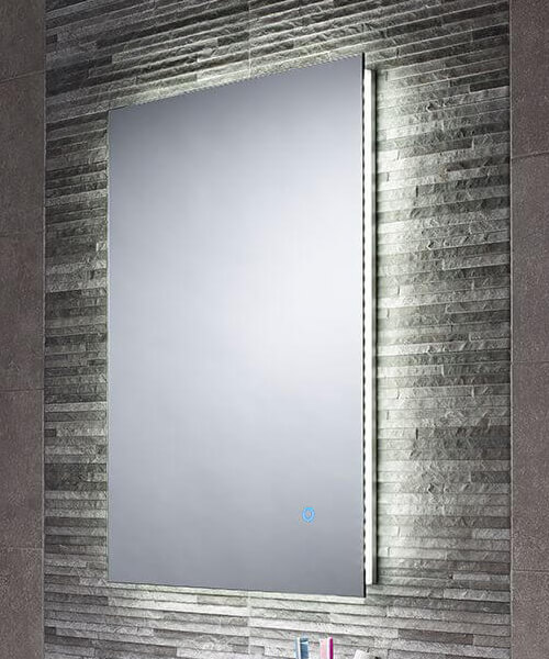 Sensio Serenity Duo Rectangular LED Backlit Mirror with Demister Pad - 500 x 700mm