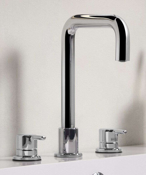 Additional image of Bristan Altum 3 Hole Deck Mounted Basin Mixer Tap