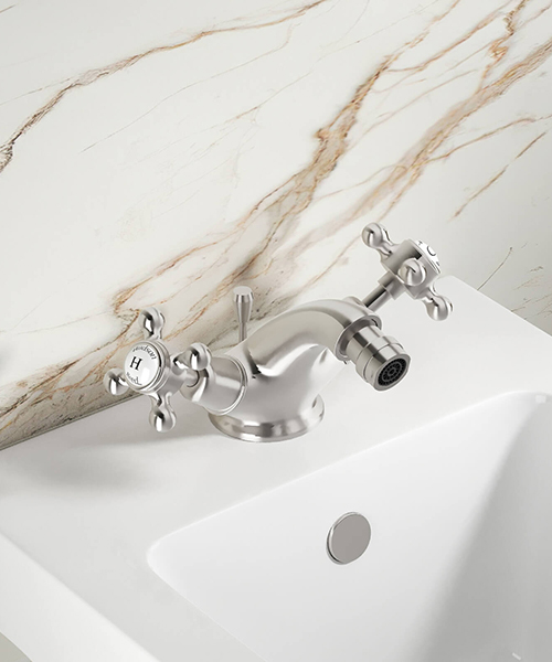 Alternate image of Hudson Reed Topaz Deck Mounted Mono Bidet Mixer Tap With Pop Up Waste