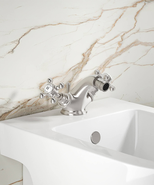 Alternate image of Hudson Reed Topaz Deck Mounted Mono Bidet Mixer Tap With Pop Up Waste