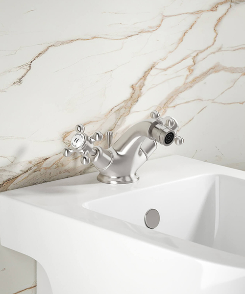 Alternate image of Hudson Reed Topaz Deck Mounted Mono Bidet Mixer Tap With Pop Up Waste