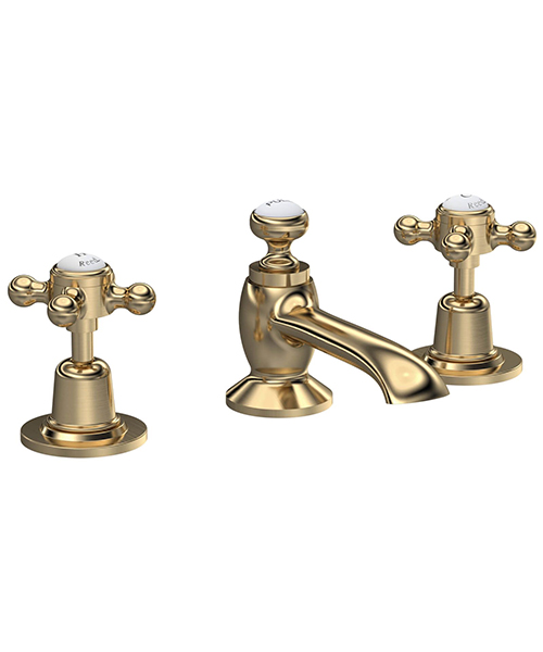 Alternate image of Hudson Reed Topaz 3 Hole Basin Mixer Tap With Pop Up Waste