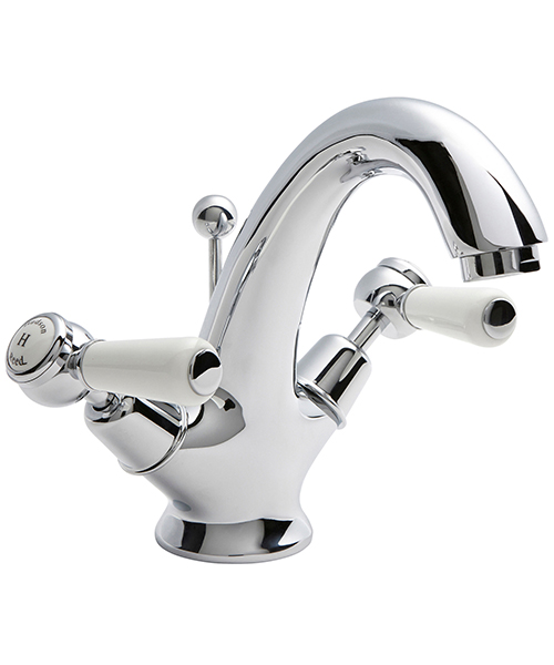 Hudson Reed Topaz Deck Mounted Mono Basin Mixer Tap With Pop-Up Waste