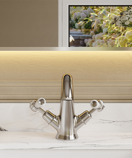 Alternate image of Hudson Reed Topaz Deck Mounted Mono Basin Mixer Tap With Pop-Up Waste