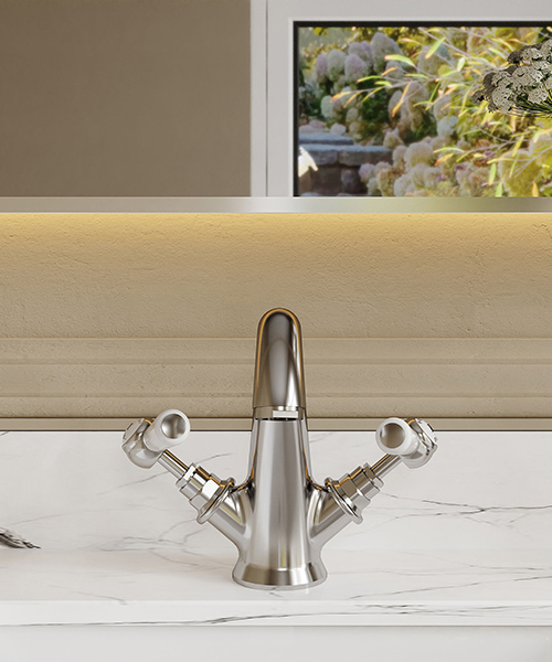 Alternate image of Hudson Reed Topaz Deck Mounted Mono Basin Mixer Tap With Pop-Up Waste