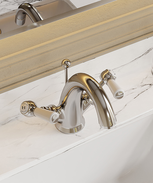 Alternate image of Hudson Reed Topaz Deck Mounted Mono Basin Mixer Tap With Pop-Up Waste