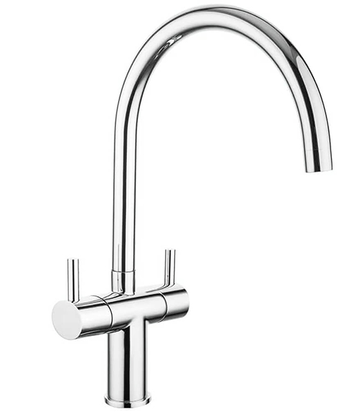 Nuie Velor Chrome Deck Mounted Mono Kitchen Sink Mixer Tap