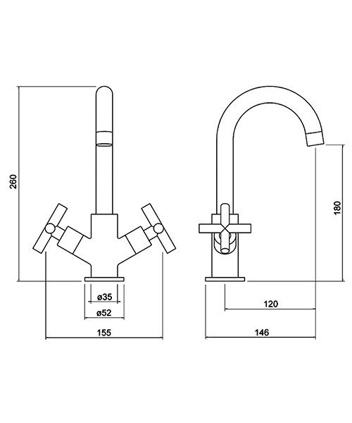 Technical drawing 75516 / KYA305DL