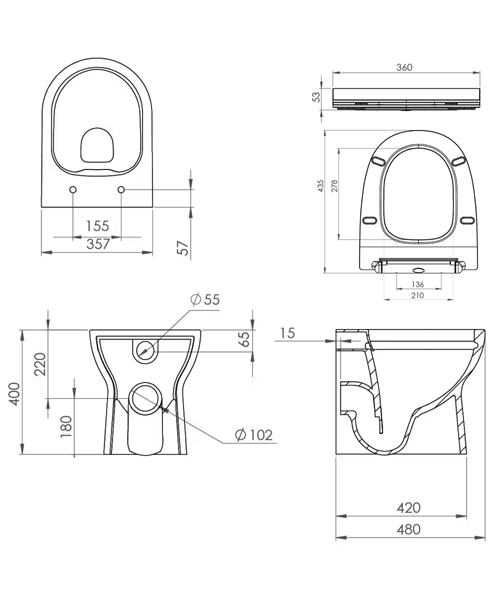 Technical drawing 68147 / AIRBTW02