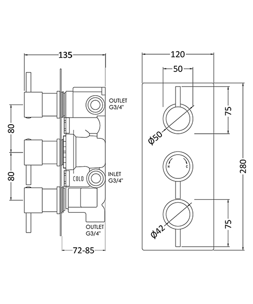 Technical drawing 75519 / QUEV53