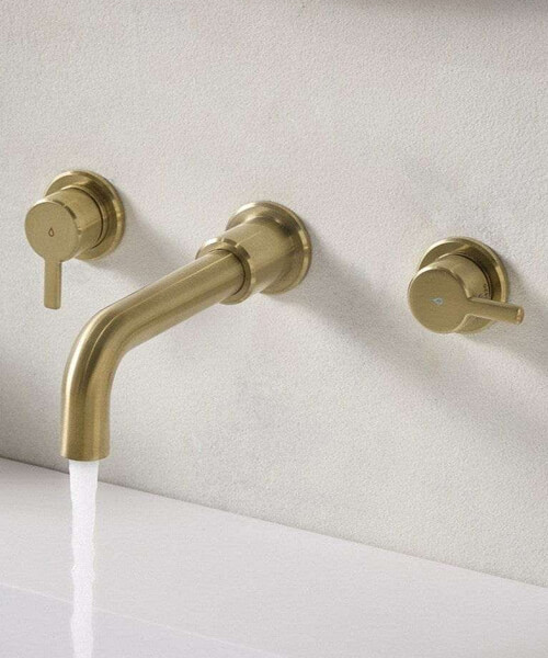 Alternate image of Bristan Altum Wall Mounted 3 Hole Basin Mixer Tap
