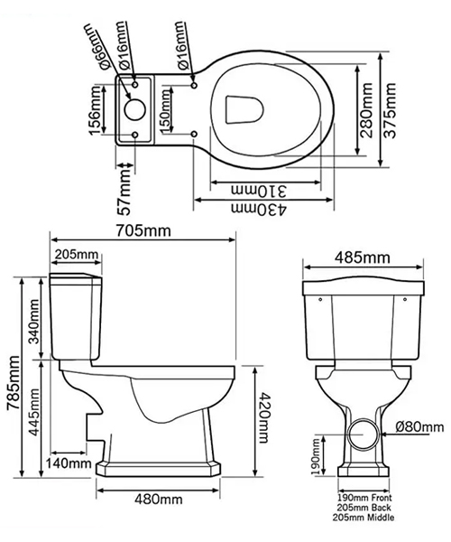 Technical drawing 30074 / P850S|C850S