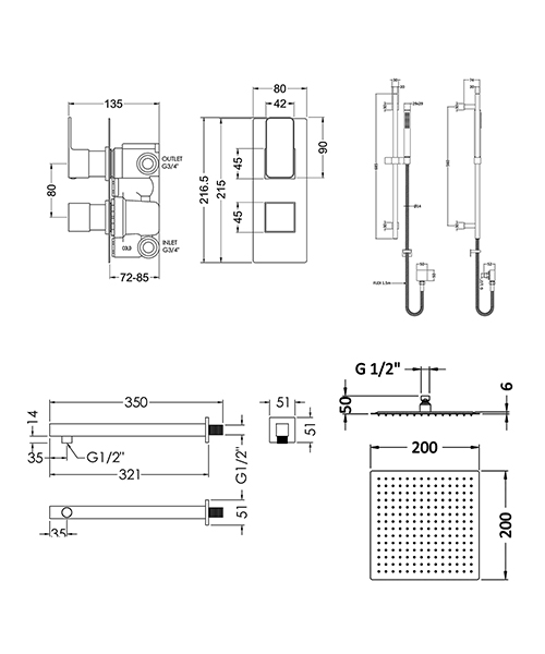 Technical drawing 75501 / SBS06TW2