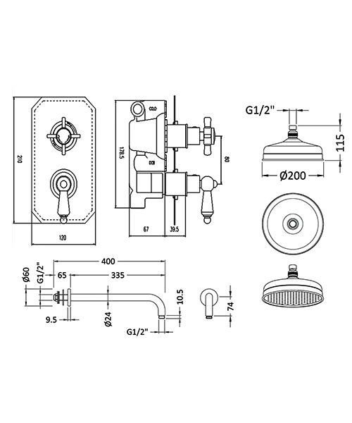 Technical drawing 75503 / SBT58TW1