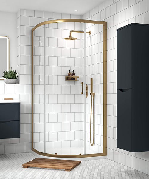 Alternate image of Nuie Lucie 900 x 900mm Single Entry Quadrant Shower Enclosure