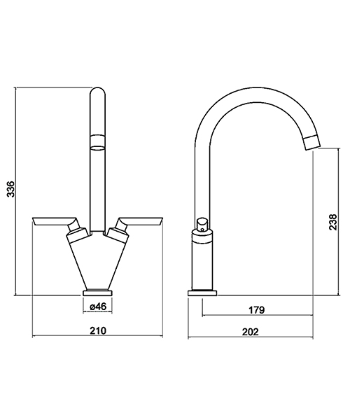 Technical drawing 75509 / KSU305DL