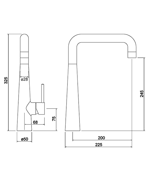 Technical drawing 75511 / KRS305SL