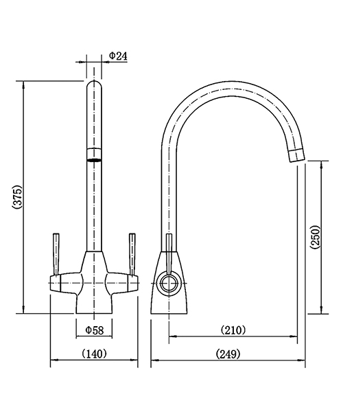 Technical drawing 75508 / KNL305DL