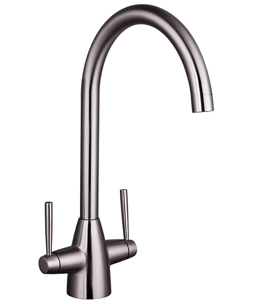 Additional image of Nuie Nila Dual Handle Kitchen Sink Mixer Tap