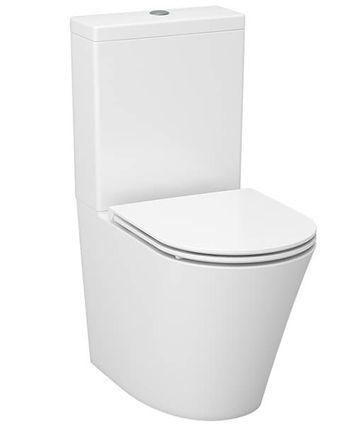 IMEX Arco 610mm Short Projection Closed Back Close Coupled WC Pan With Cistern And Seat