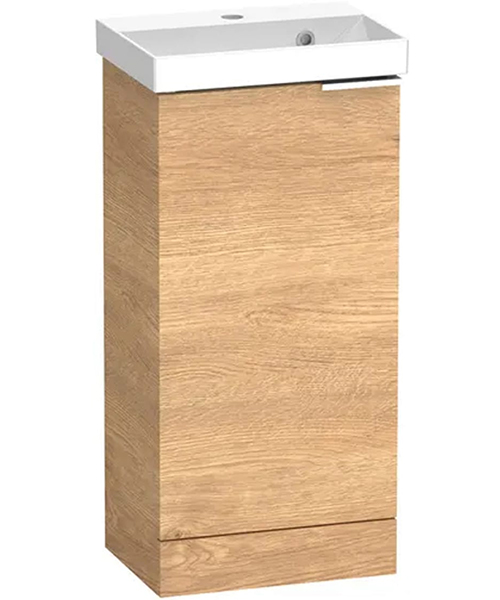 Alternate image of Tavistock Cadence 1-Door Cloakroom Unit And Basin - W 414 x H 865mm