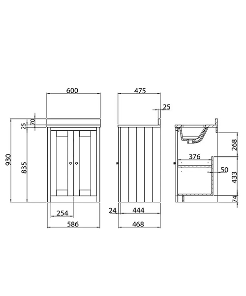 Technical drawing 70001 / LAN600US.LW