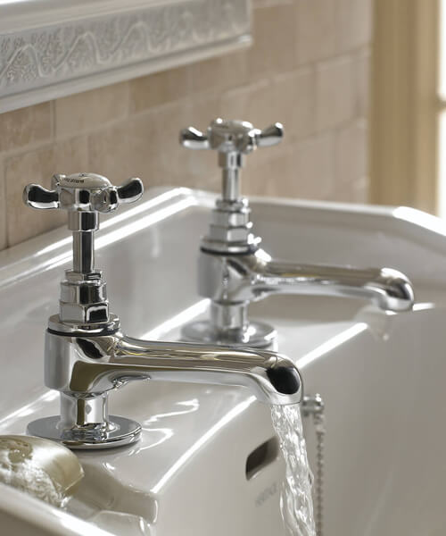 Bristan 1901 Pair Of Traditional Basin Taps