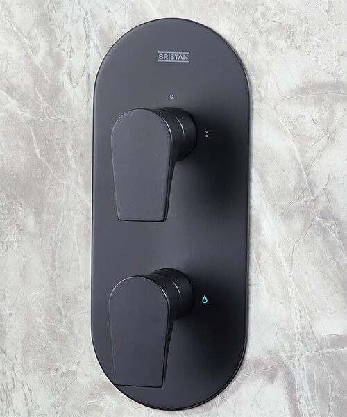 Additional image of Bristan Hourglass Concealed Thermostatic Shower Valve with Head and Handset Kit