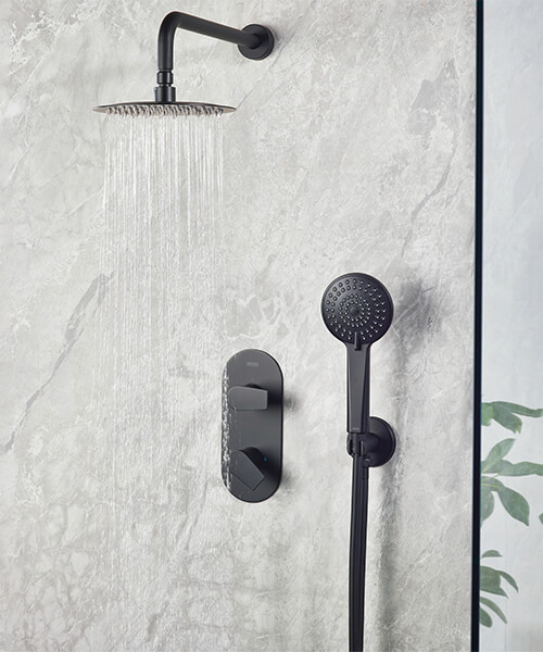 Alternate image of Bristan Hourglass Concealed Thermostatic Shower Valve with Head and Handset Kit