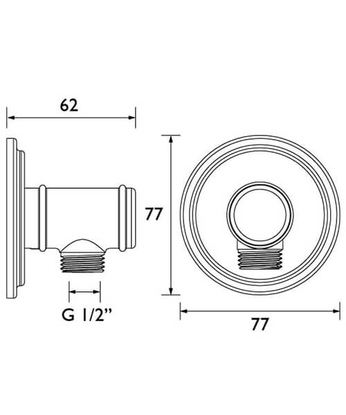 Technical drawing 68500 / TDARM WORD03 C