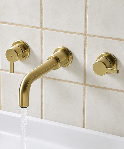 Alternate image of Bristan Altum 3 Hole Wall Mounted Bath Filler Tap with Long Spout