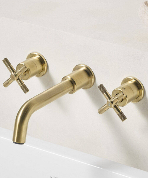 Alternate image of Bristan Cruzar 3 Hole Wall Mounted Bath Filler Tap