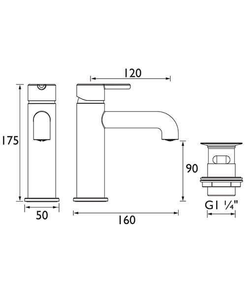 Technical drawing 75045 / AL ES BAS C
