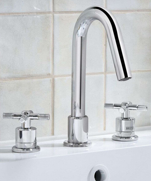 Bristan Cruzar Contemporary 3 Hole Basin Mixer Tap