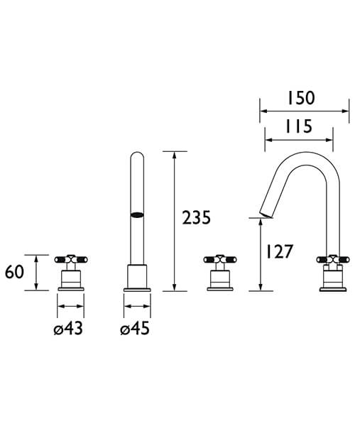 Technical drawing 75048 / CRU 3TH BAS C