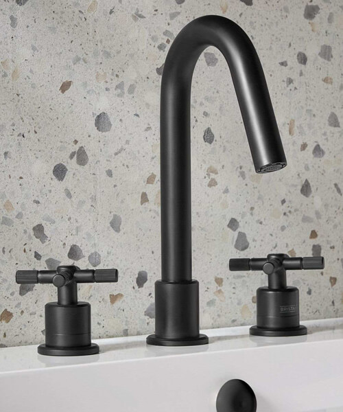 Additional image of Bristan Cruzar Contemporary 3 Hole Basin Mixer Tap
