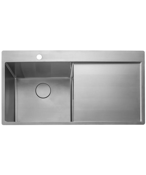 Additional image of Rangemaster Cosmo Stainless Steel 960 x 500mm Inset Kitchen Sink With Drainer