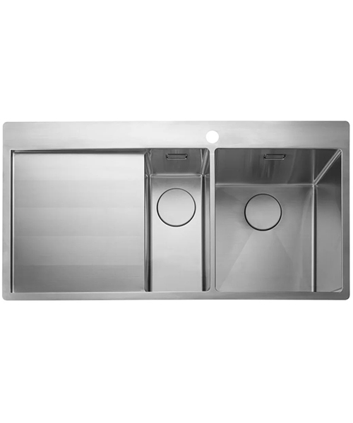 Rangemaster Cosmo 1.5 Bowl Stainless Steel Kitchen Sink With Drainer