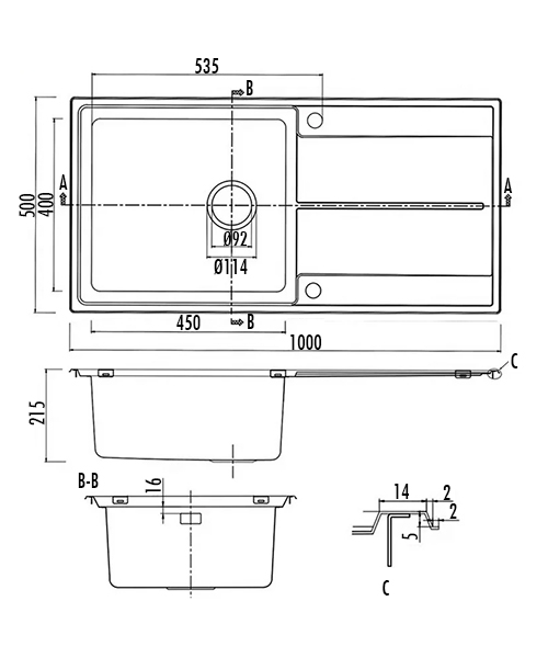 Technical drawing 71765 / ARL1051/