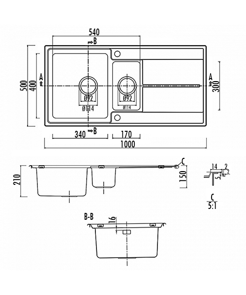 Technical drawing 71766 / ARL1052/