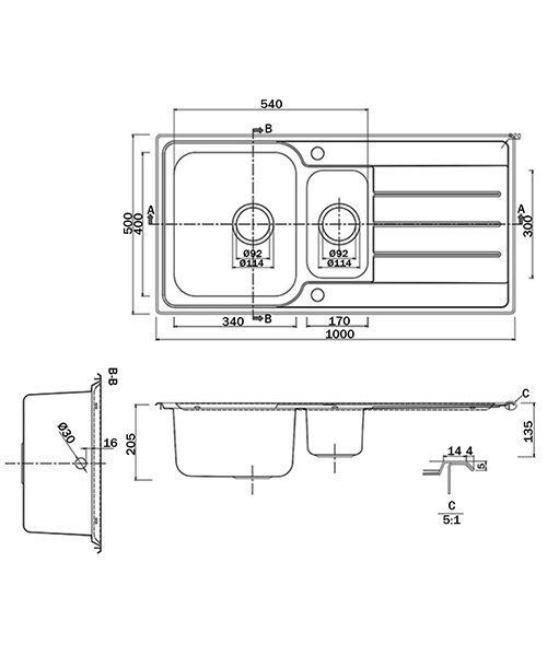 Technical drawing 71772 / OAK1052/