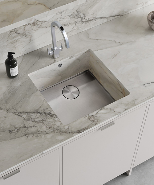 Alternate image of Rangemaster Base-Line Undermount Stainless Steel 1 Bowl Kitchen Sink