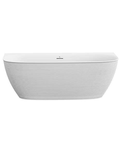 Alternate image of Crosswater Auriga Back To Wall Acrylic Fluted Bath - 1700 x 800mm