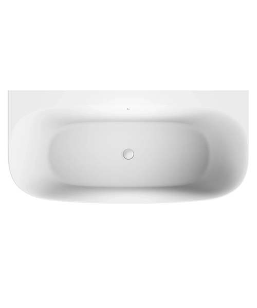 Alternate image of Crosswater Auriga Back To Wall Acrylic Fluted Bath - 1700 x 800mm