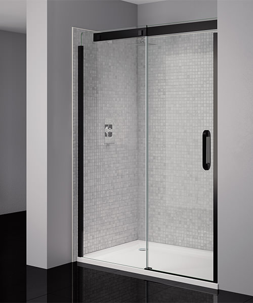 April Prestige Frameless 1950mm High Clear Black Sliding Shower Mn 2018 7 23 10 44 58 172 Jpg