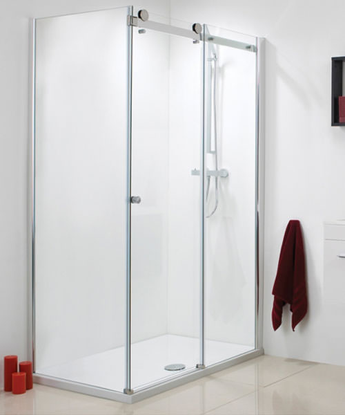 Find Aquafloe Iris 8mm X Sliding Door Enclosure Every Phoenix 8mm Frameless Sliding Enclosure Side Panel 700 X 1950mm