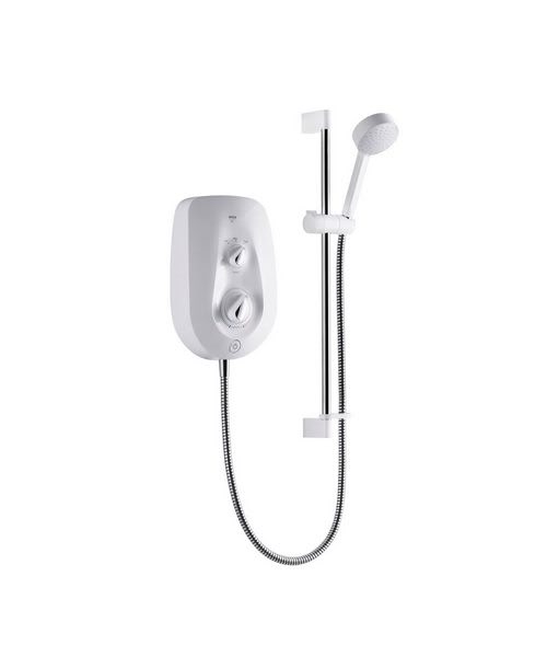 Mira Vie 8.5kW Electric Shower White And Chrome.